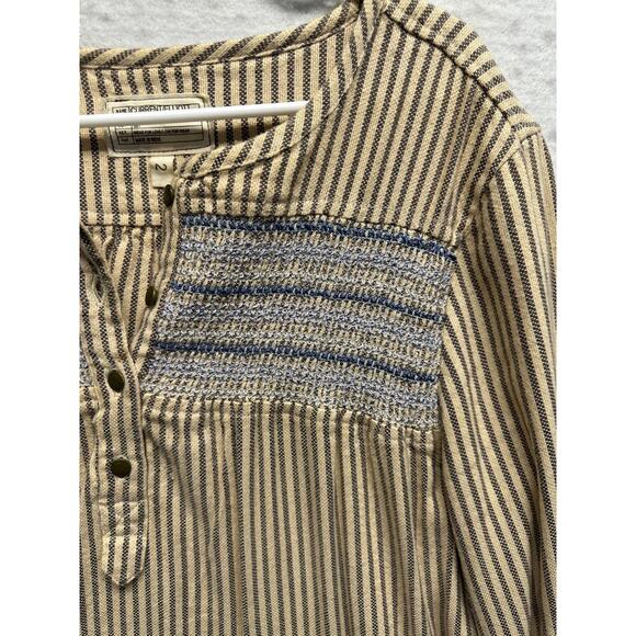 Current/Elliot Women Striped Long Sleeve Tunic Shirt Gorpcore Lagenlook 2 Med - Picture 2 of 8